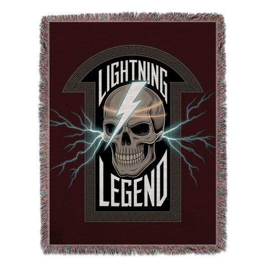 Lightning Legend Skull with Lightning Bolts Blanket product