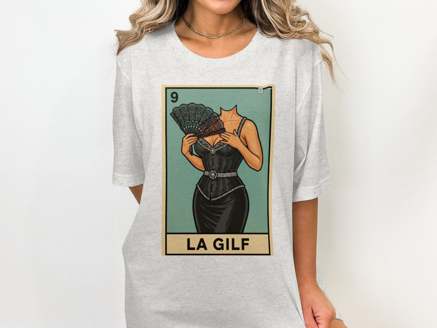 LA GILF Graphic Tee with Artistic Design product type