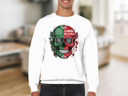 La Migra Me La Pela Skull Design Sweatshirt product