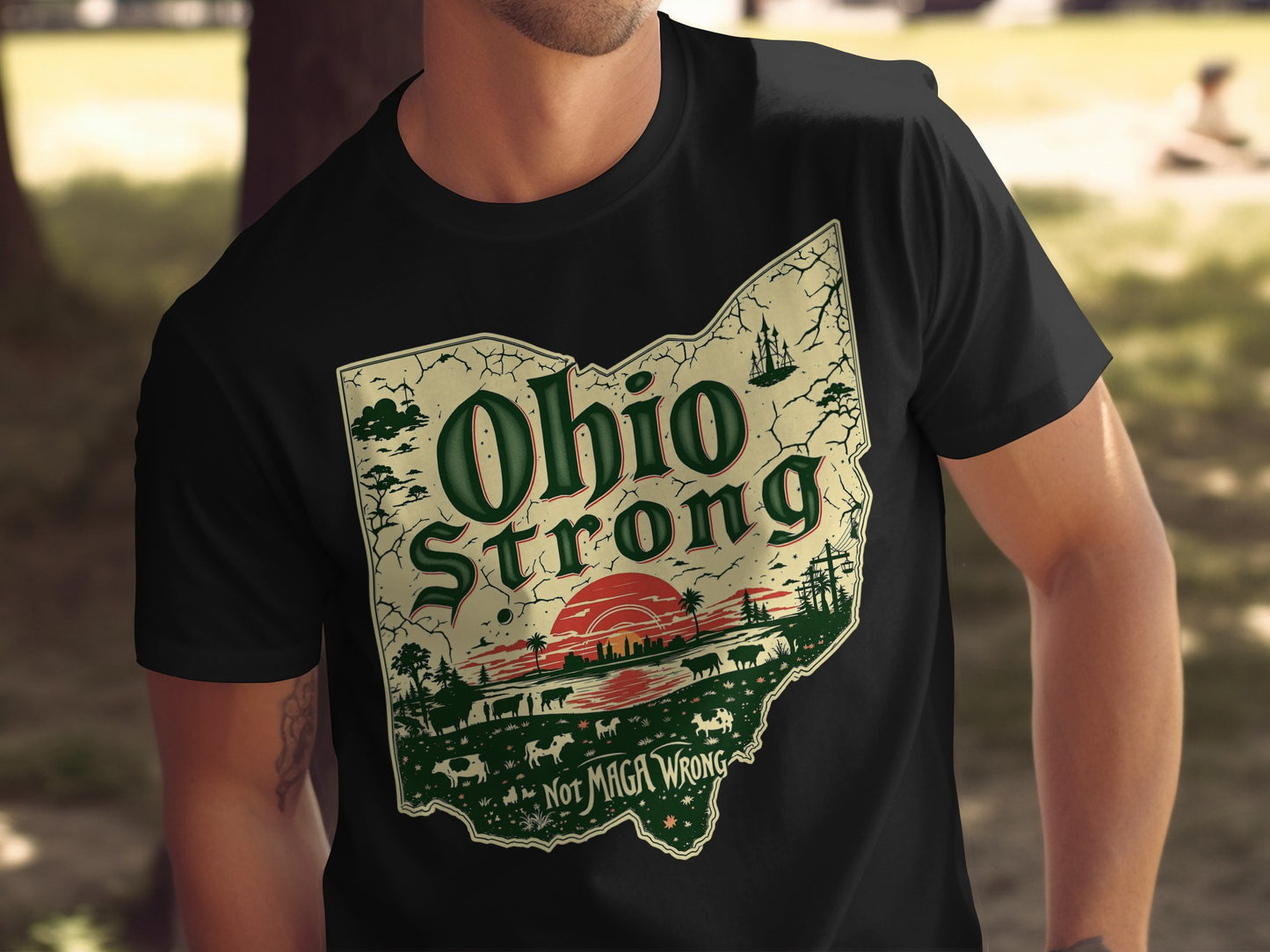 Ohio Strong Not MAGA Wrong Graphic T-Shirt product type