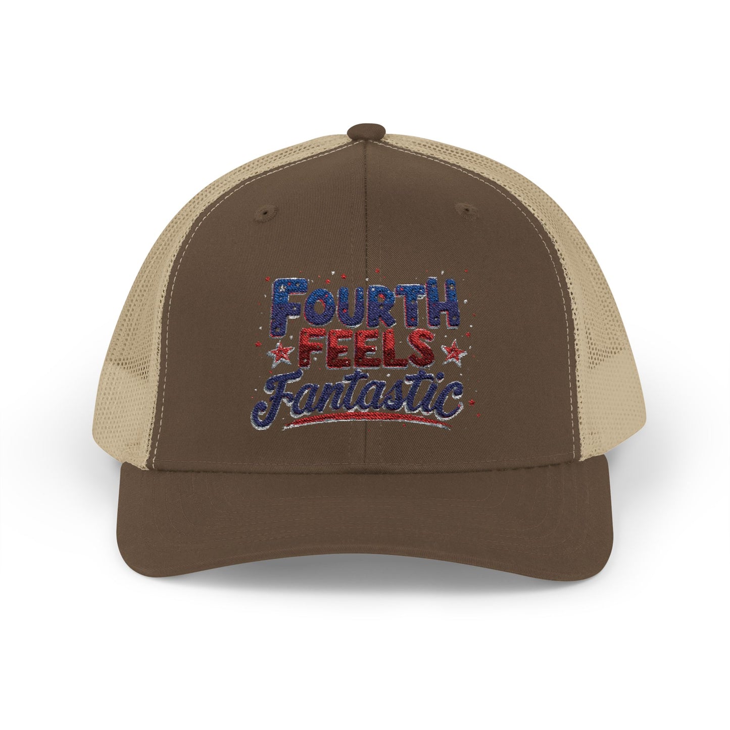Fourth of July Celebration Snapback Cap - Patriotic Trucker Hat