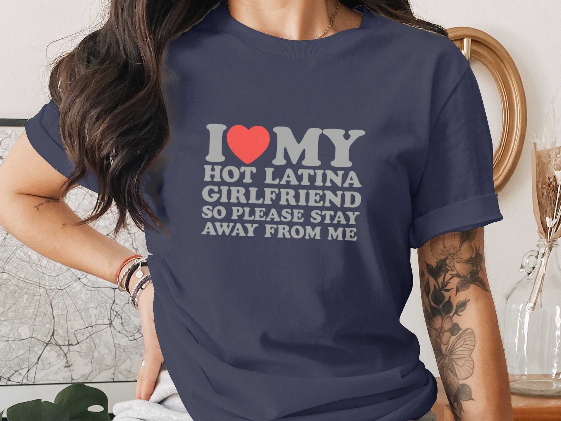 I Love My Hot Latina Girlfriend Graphic Tee product type