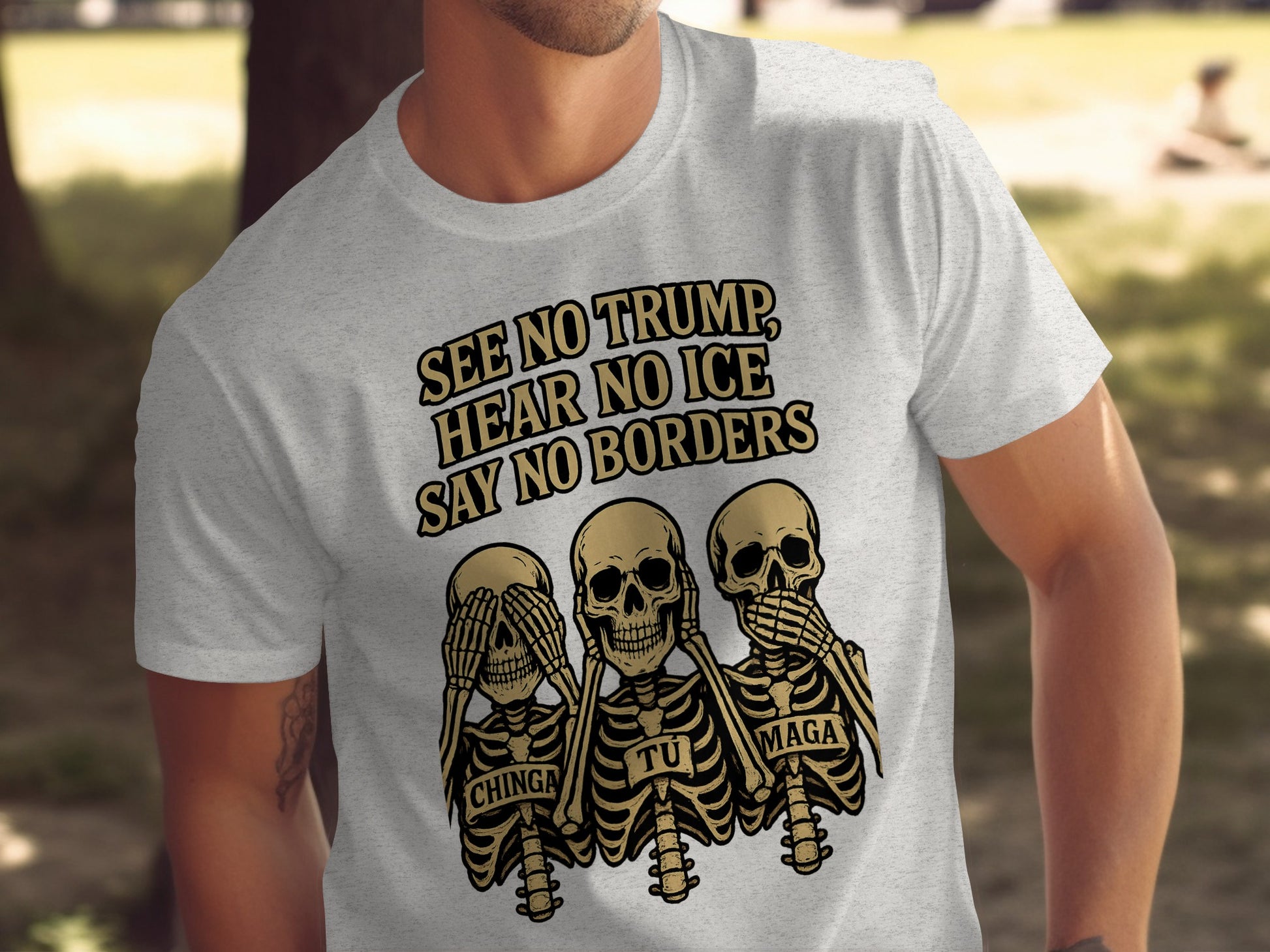 See No Trump Hear No Ice Say No Borders product type