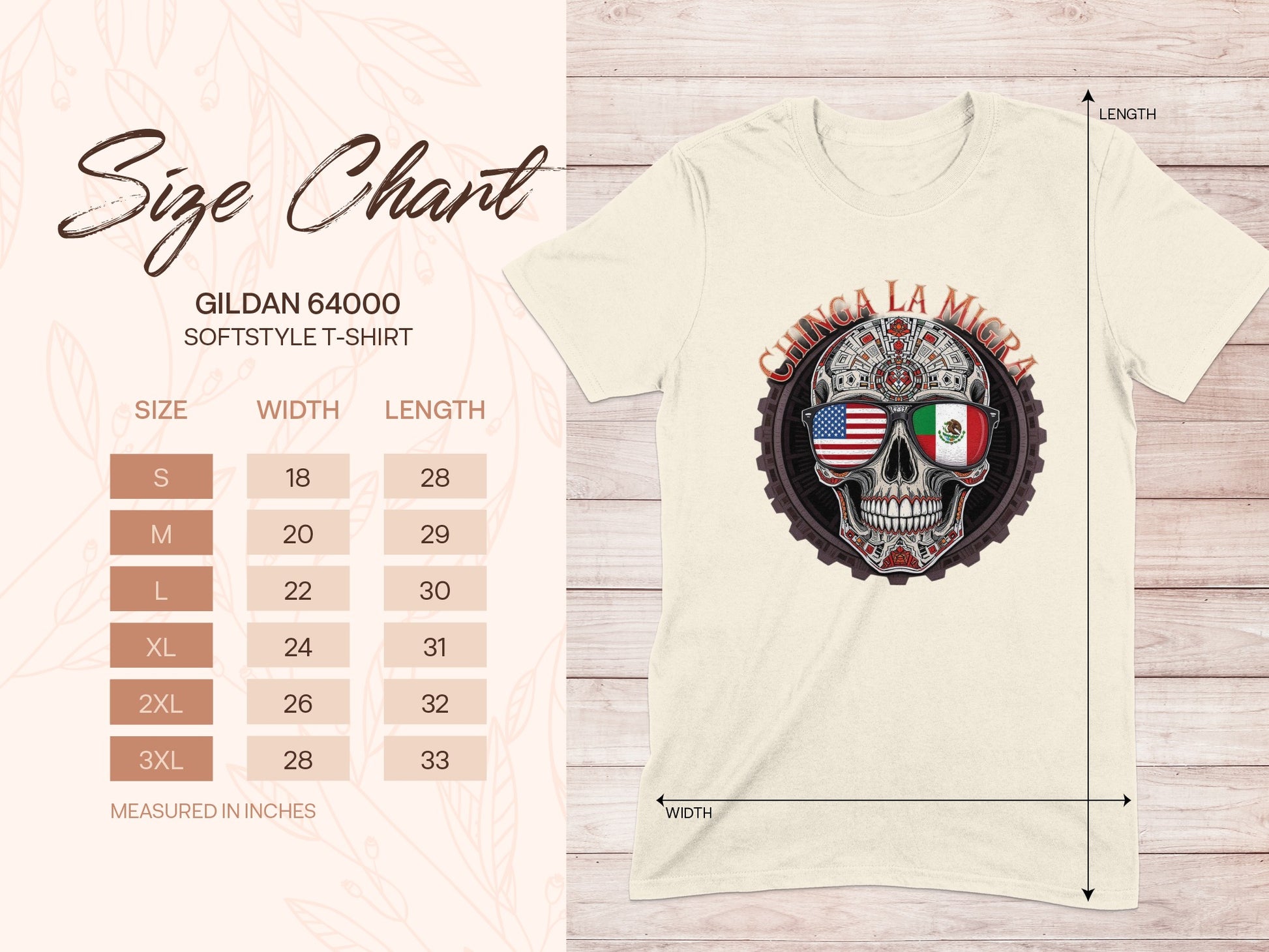 Chinga La Migra Gildan 64000 Softstyle T-Shirt product type
