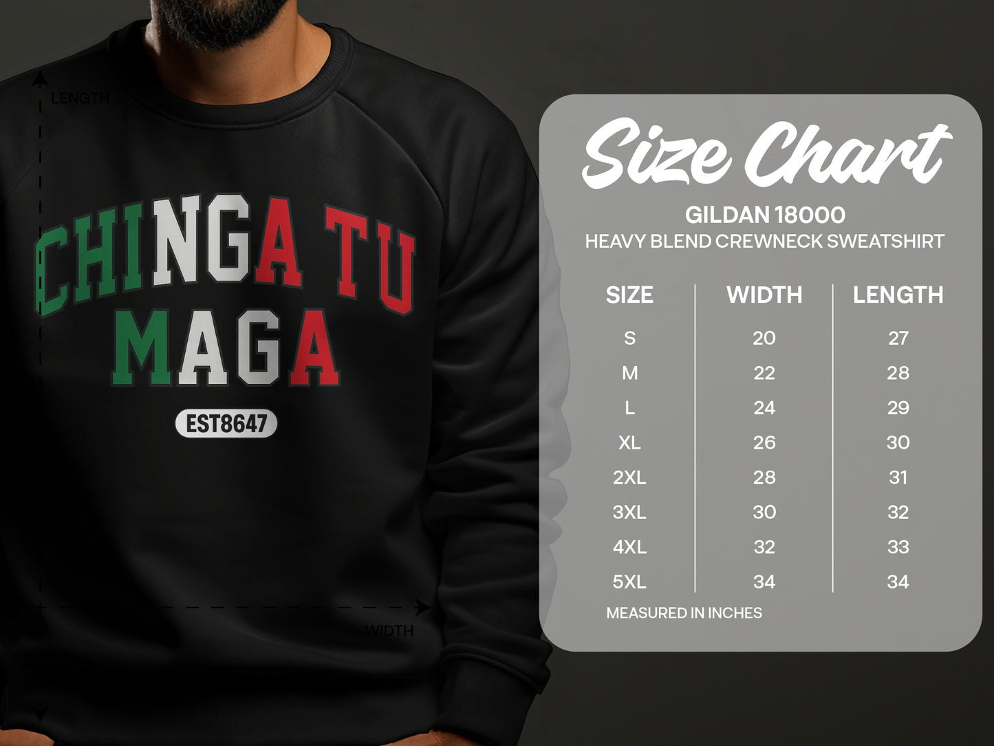 Chingatumaga Heavy Blend Crewneck Sweatshirt