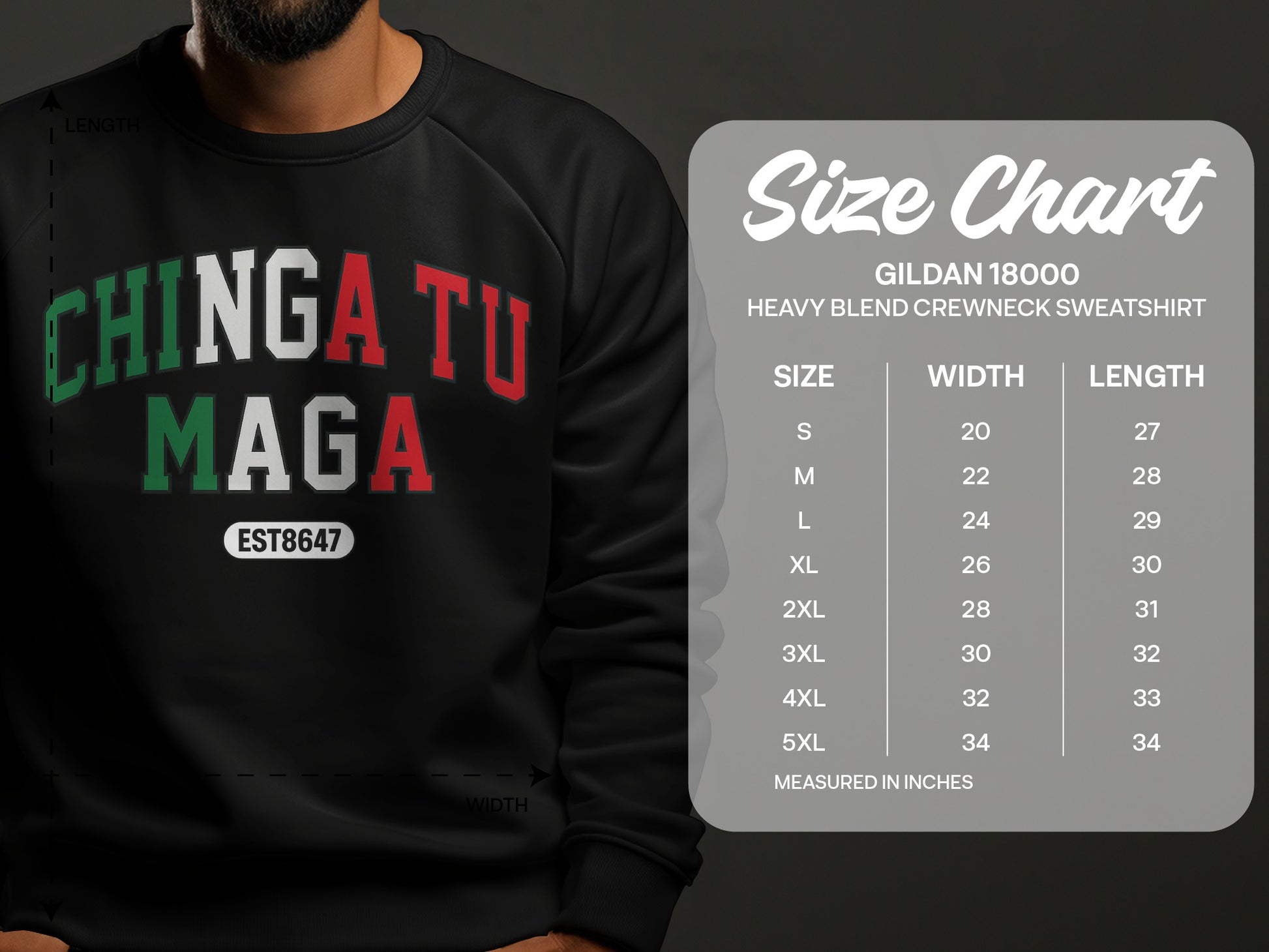 Chingatumaga Heavy Blend Crewneck Sweatshirt