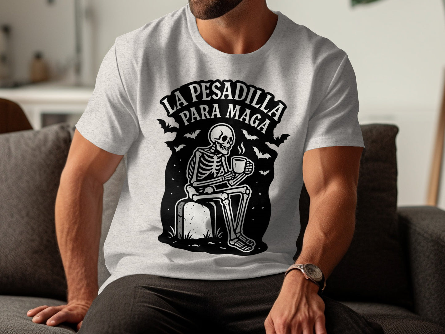 La Pesadilla Para Maga Skeleton Graphic T-Shirt product type
