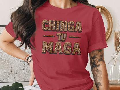 Chinga Tu Maga Graphic Statement T-shirt