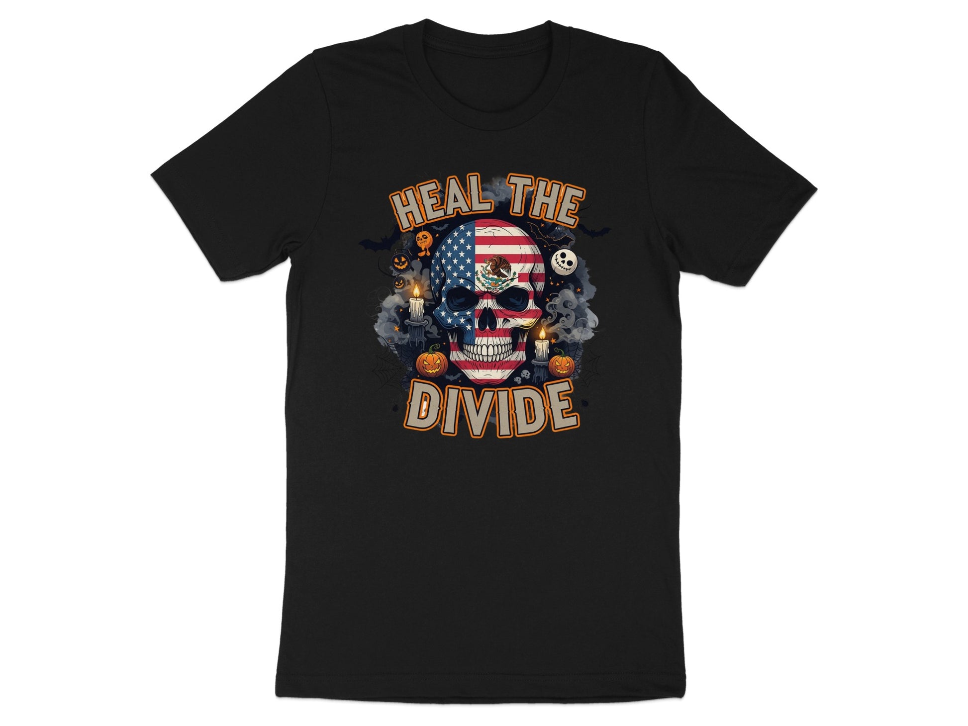 Heal The Divide American Skull Halloween Shirt product