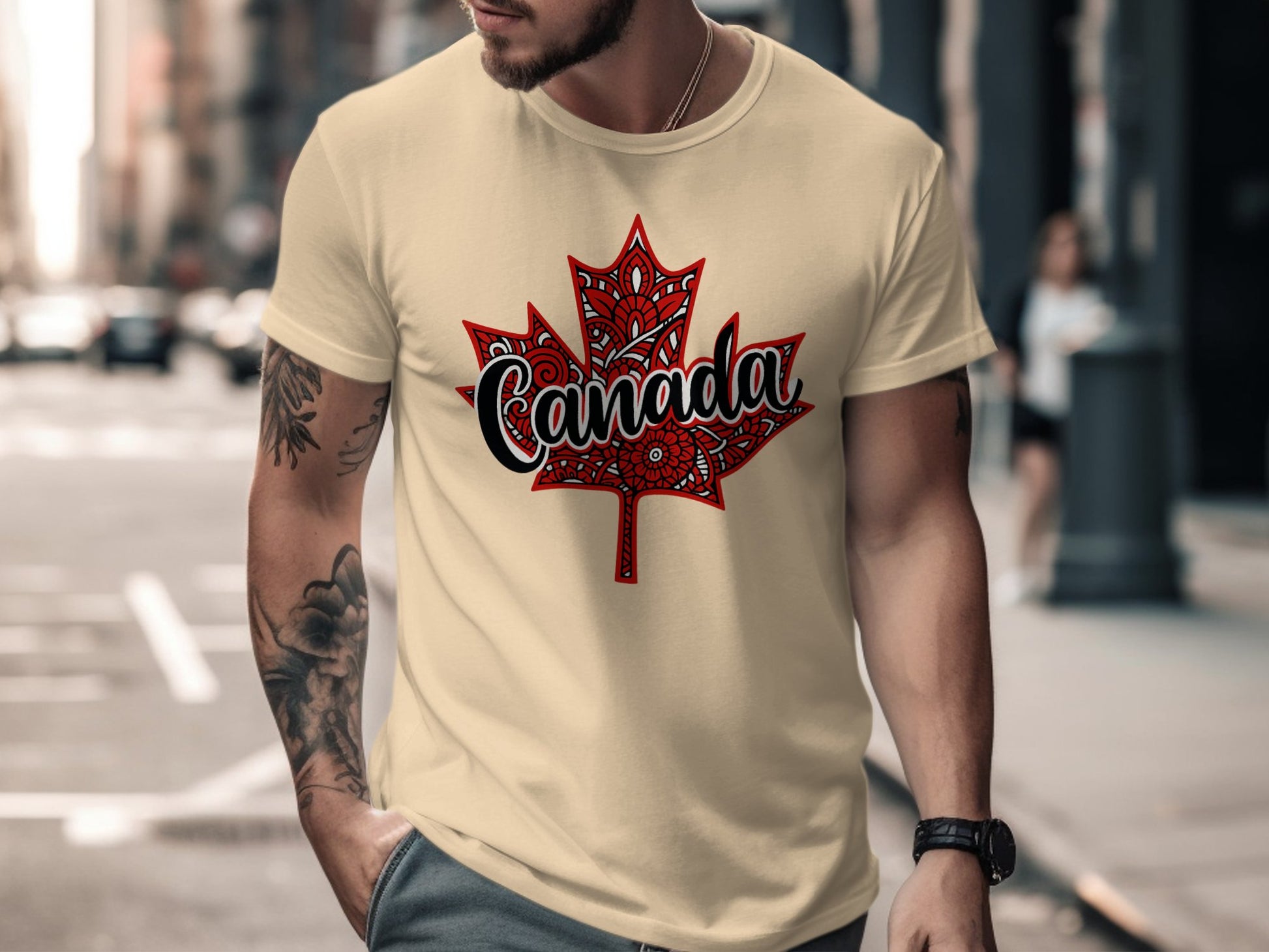 Canada Maple Leaf Design Men's T-Shirt product type