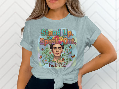 Stand Up Speak Out Fuck ICE Graphic Tee product