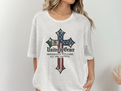 United by Grace Immigrants Welcome Sacred Shirt product