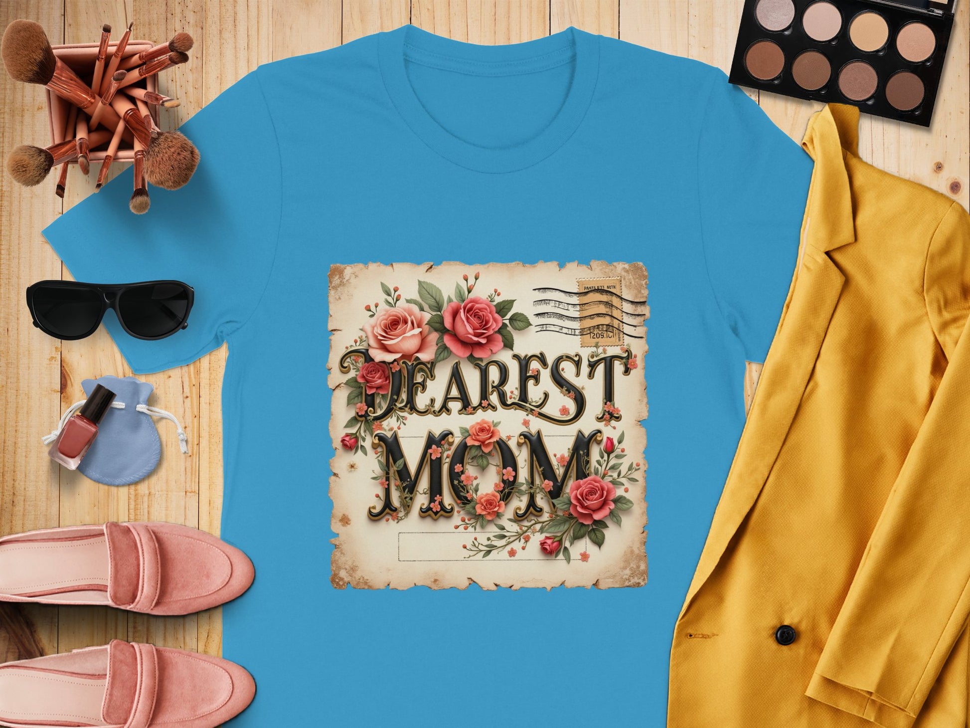 Vintage Inspired Dearest Mom Graphic Tee Shirt Product