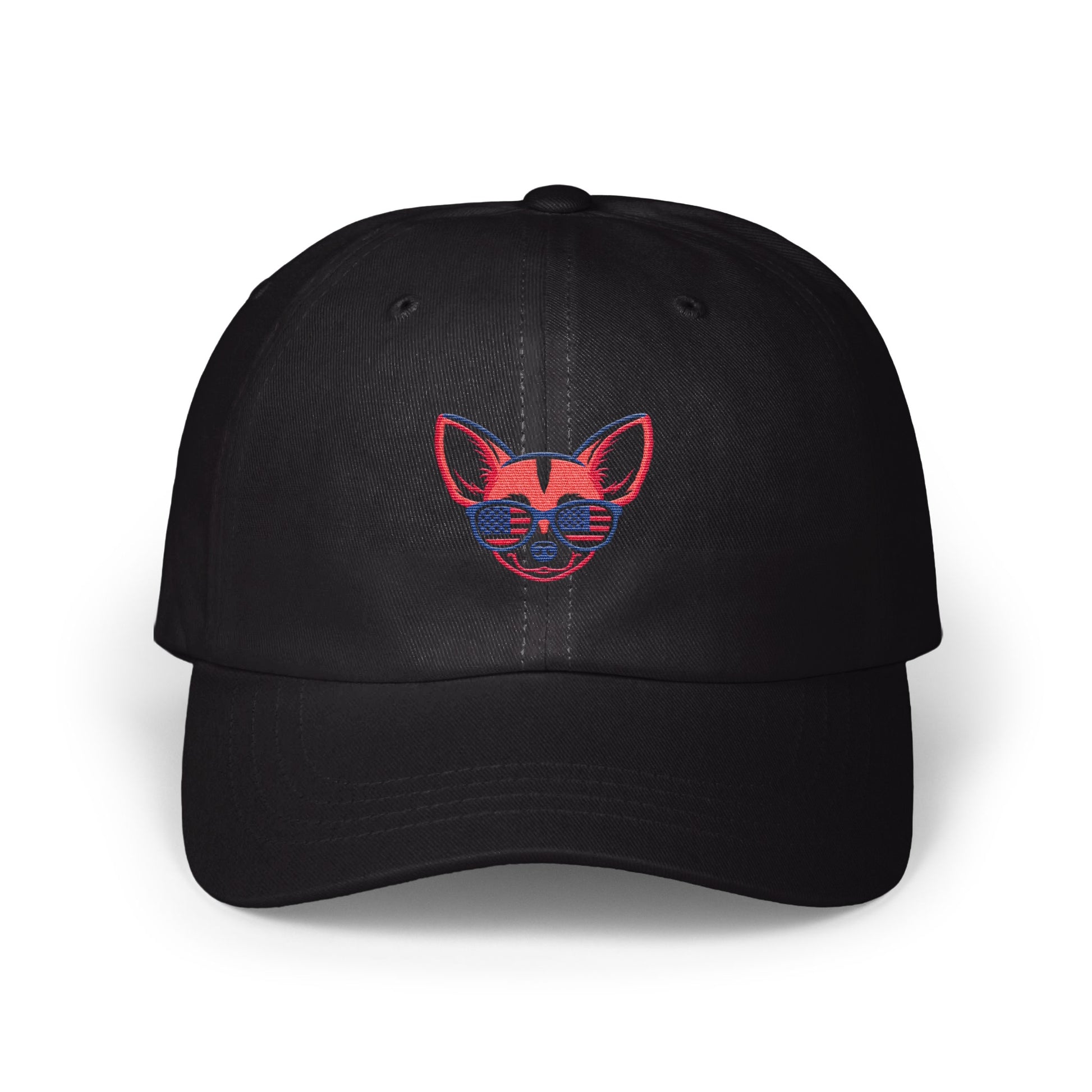 Stylish Black Cap with Funky Fox Design Hat product