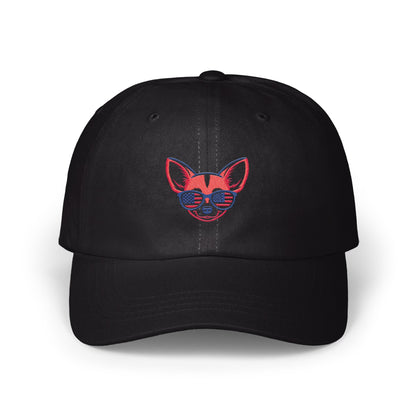 Stylish Black Cap with Funky Fox Design Hat product