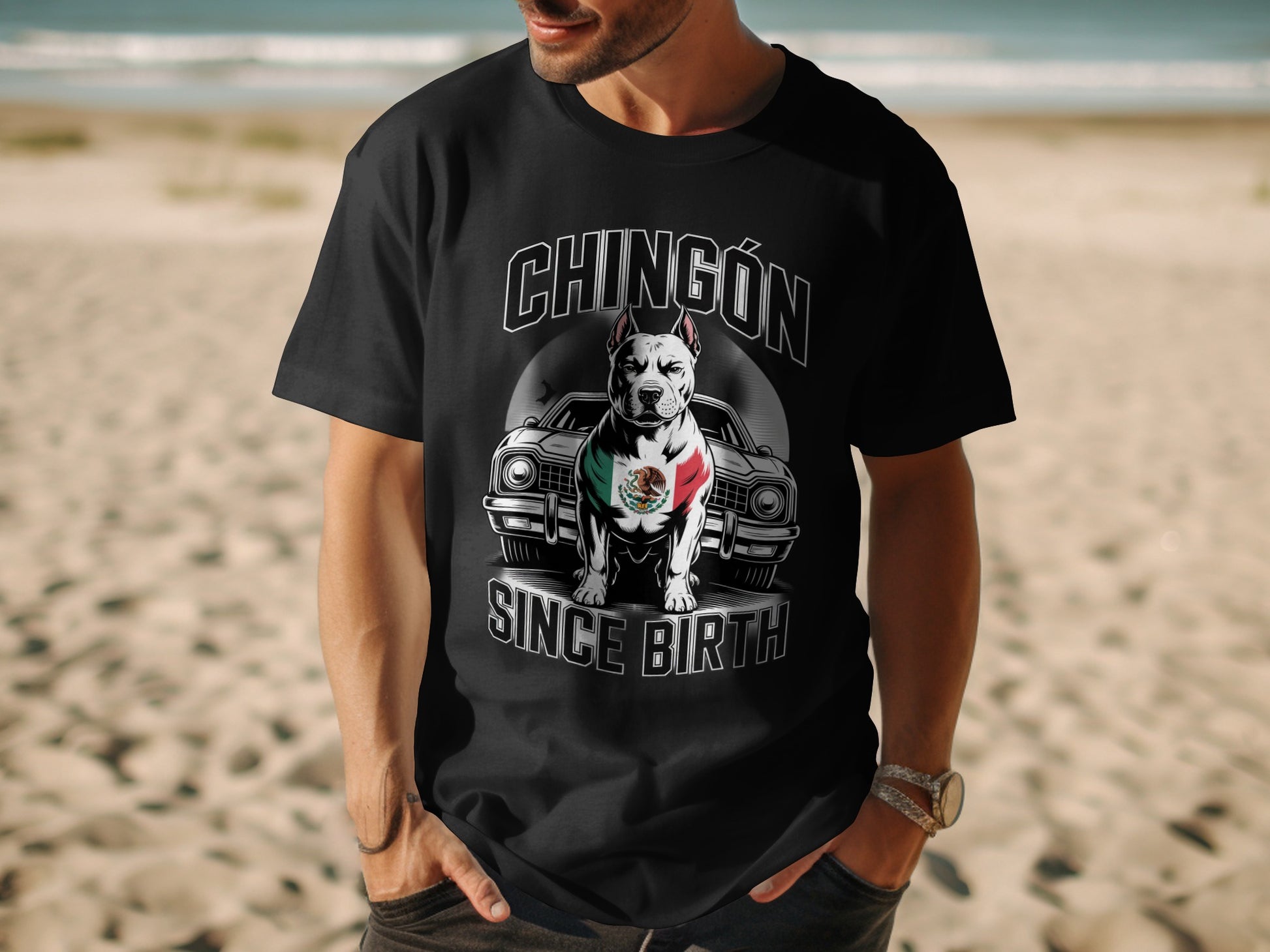 Chingón Since Birth Dog Graphic T-Shirt product type