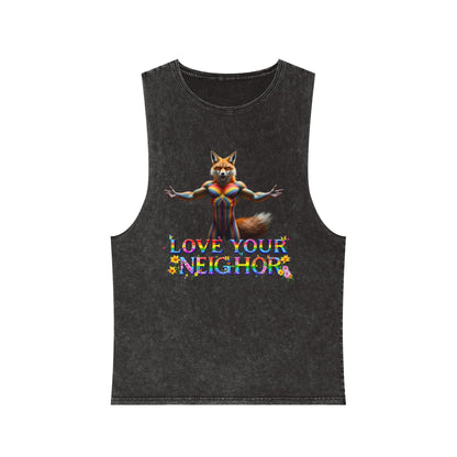Unisex Stonewash Tank Top