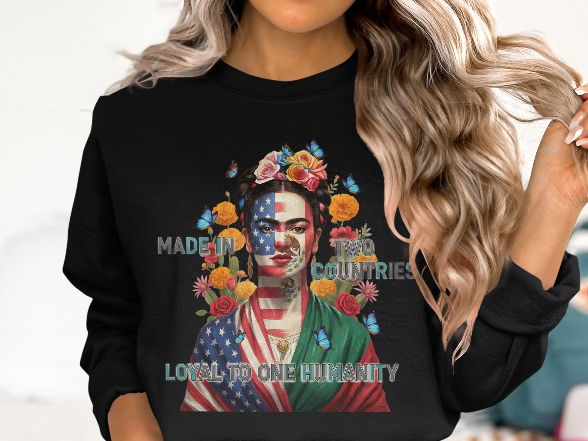 Made In Two Countries Loyal To One Humanity Sweatshirt