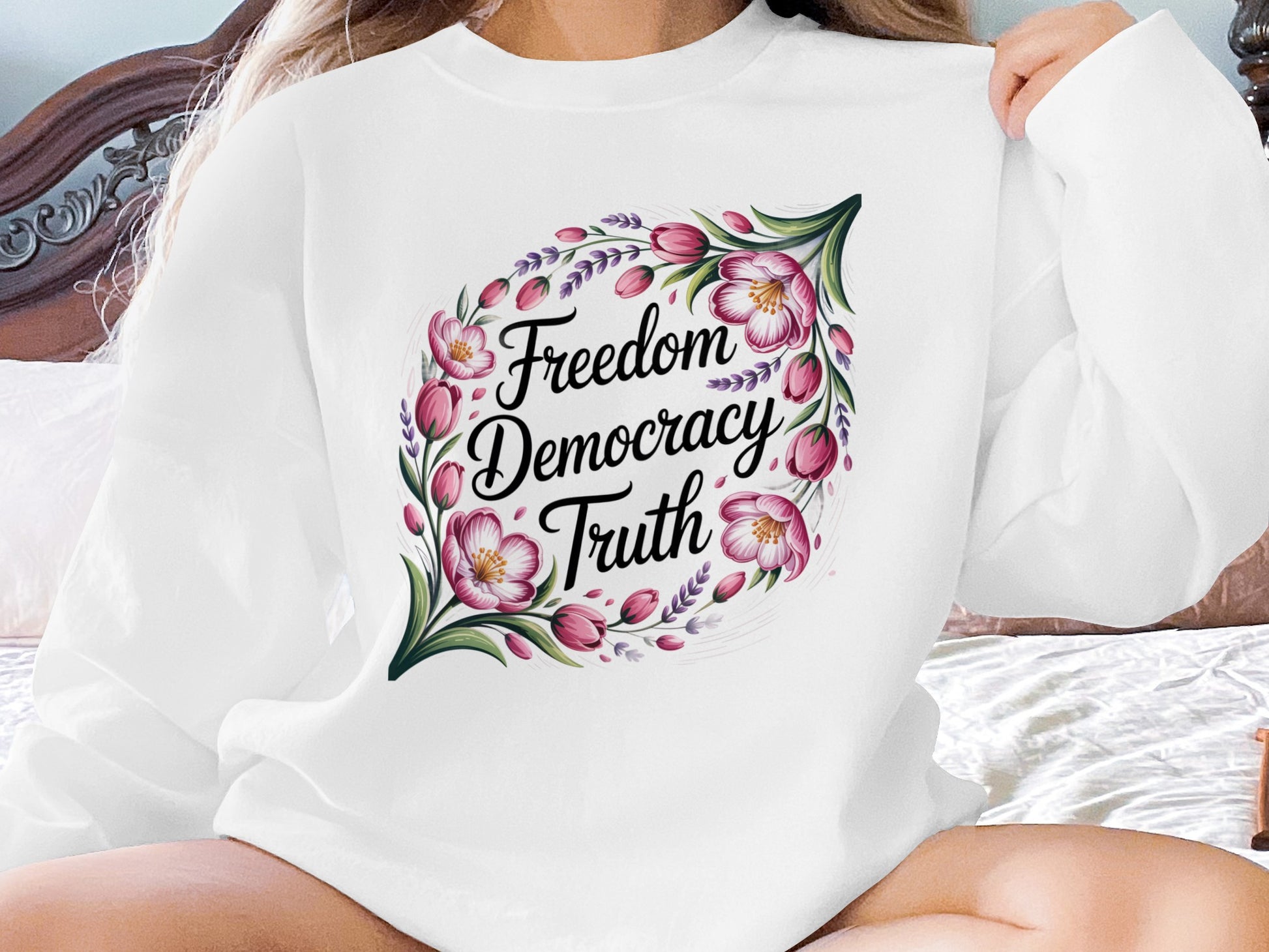 Freedom Democracy Truth Graphic Print product