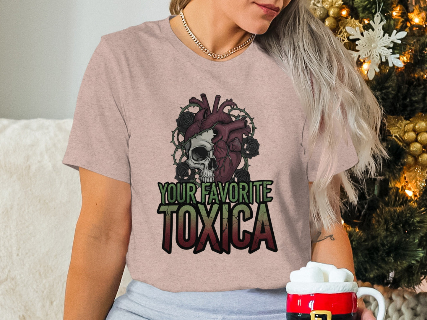 Your Favorite Toxica Skull Black Roses Shirt