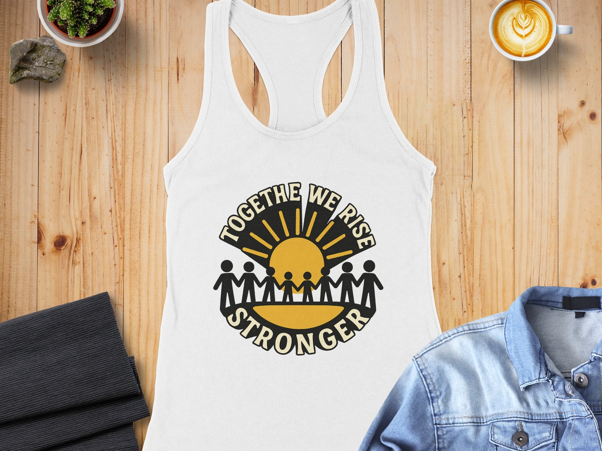 Together We Rise Stronger Motivational Tank Top
