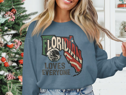 Floridian Loves Everyone Graphic Shirt product type
