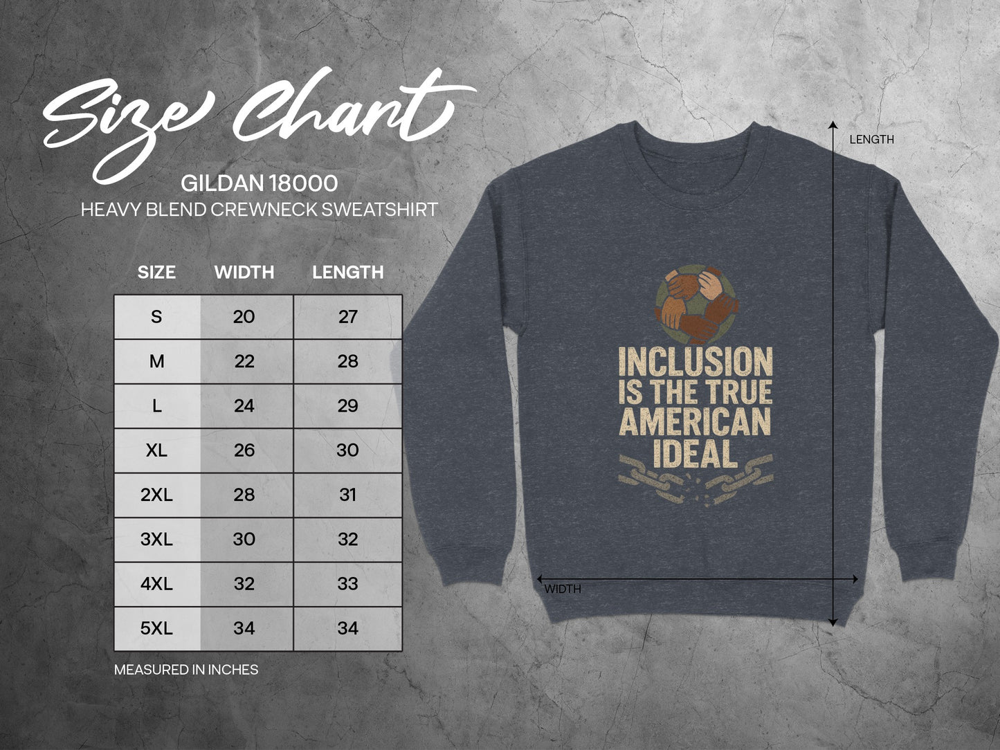 Inclusion is the True American Ideal Sweatshirt product type