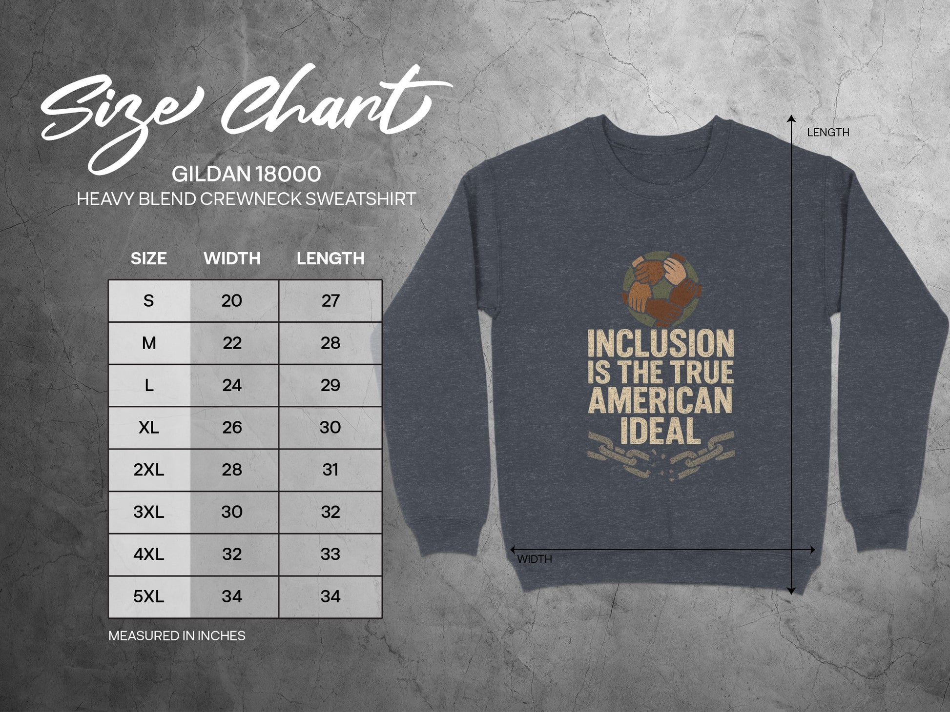 Inclusion is the True American Ideal Sweatshirt product type