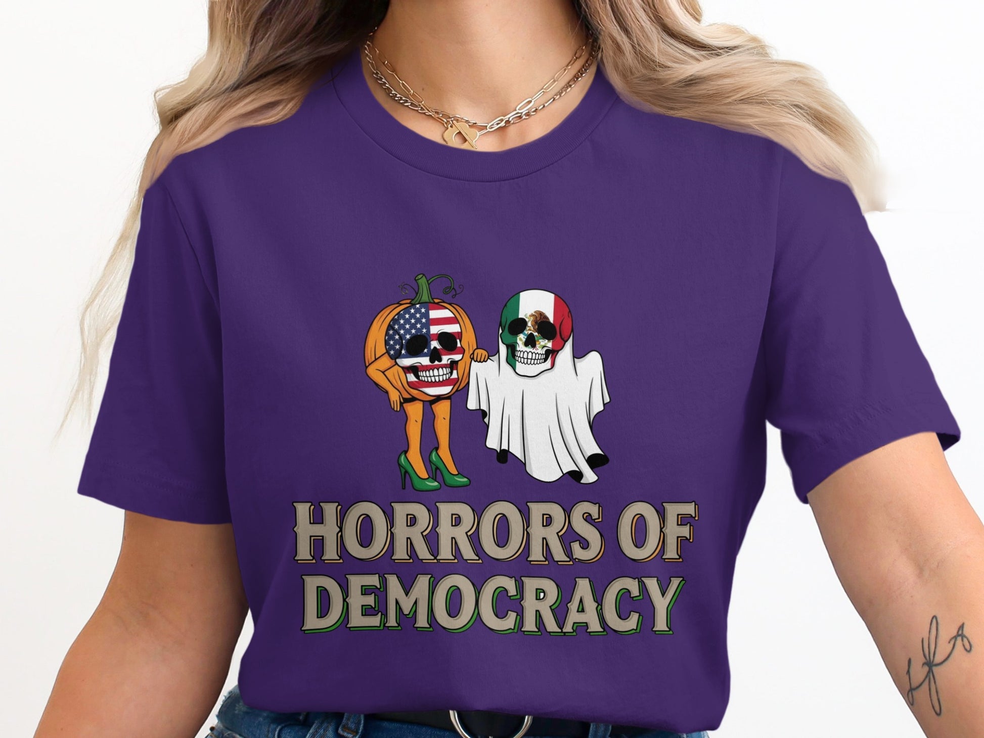 Horrors of Democracy Halloween Graphic T-Shirt product