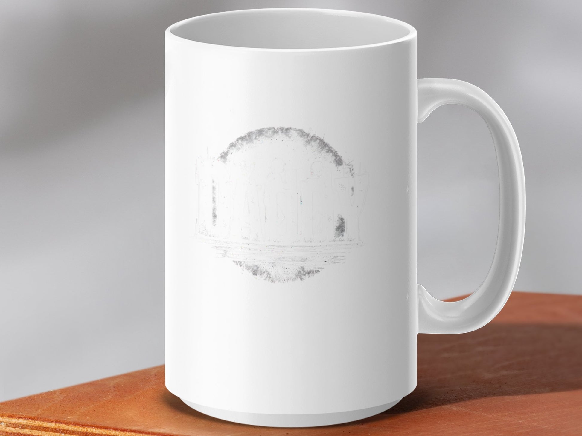 Monochrome Artistic Scene on Large Ceramic Mug product