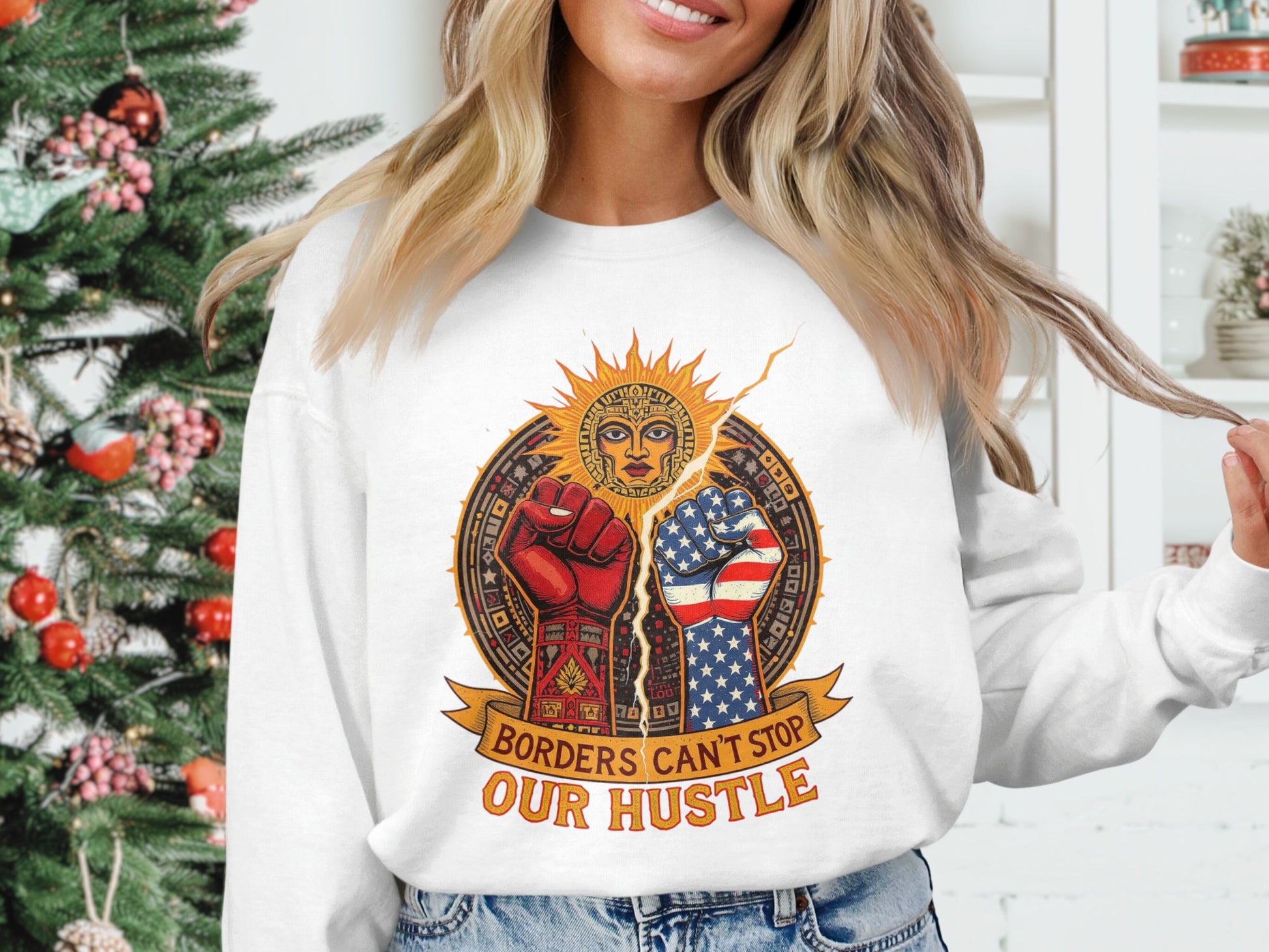 Borders Can't Stop Our Hustle Sweatshirt product