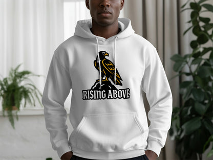 Rising Above Eagle Print Stylish Hoodie product