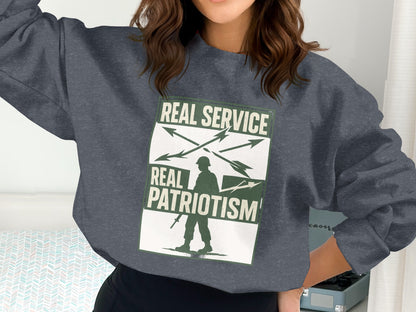 Real Service Real Patriotism Graphic Sweatshirt product