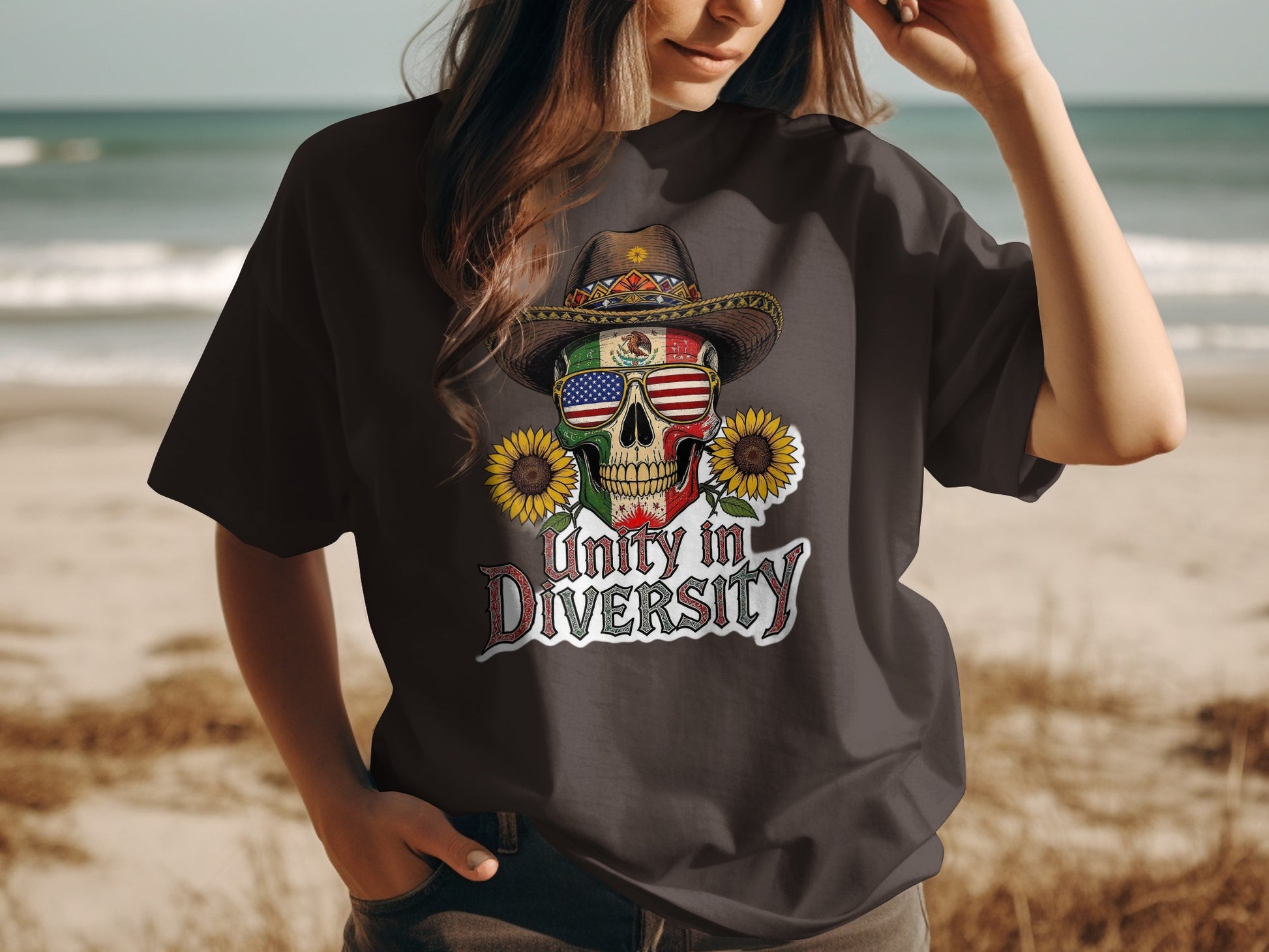 Unity in Diversity Skull Graphic T-Shirt product