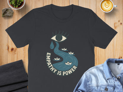 Empathy Is Power Eye and Paper Boats T-shirt product