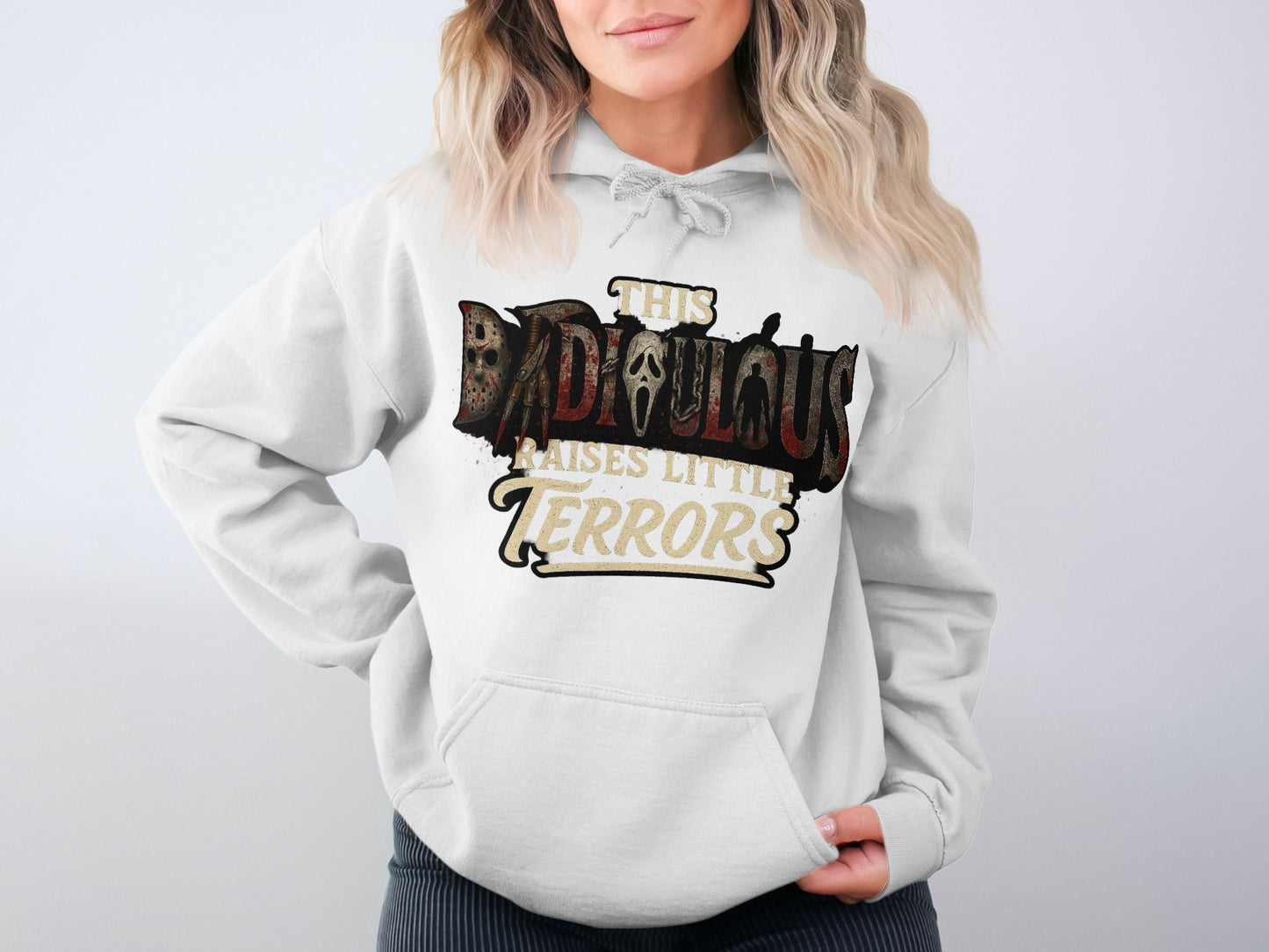 This Dadalicious Raises Little Terrors Hoodie product