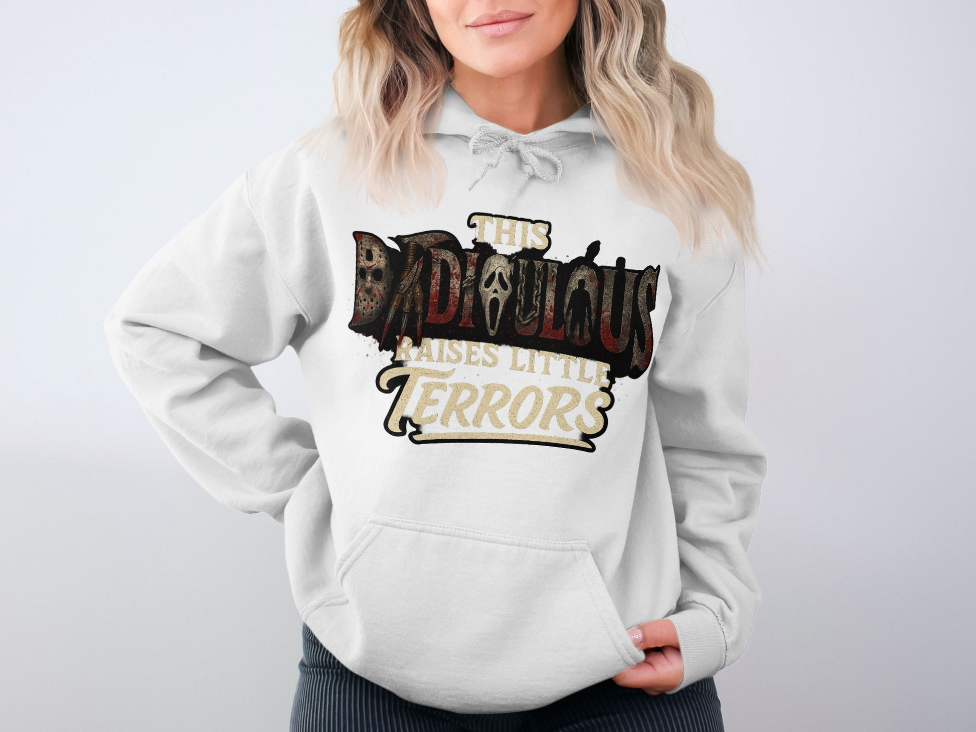 This Dadalicious Raises Little Terrors Hoodie product