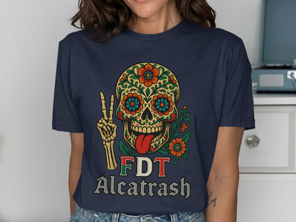 Colorful Skull Design FDT Alcatrash Graphic Shirt product