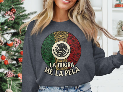 La Migra Me La Pela Graphic Sweatshirt product type