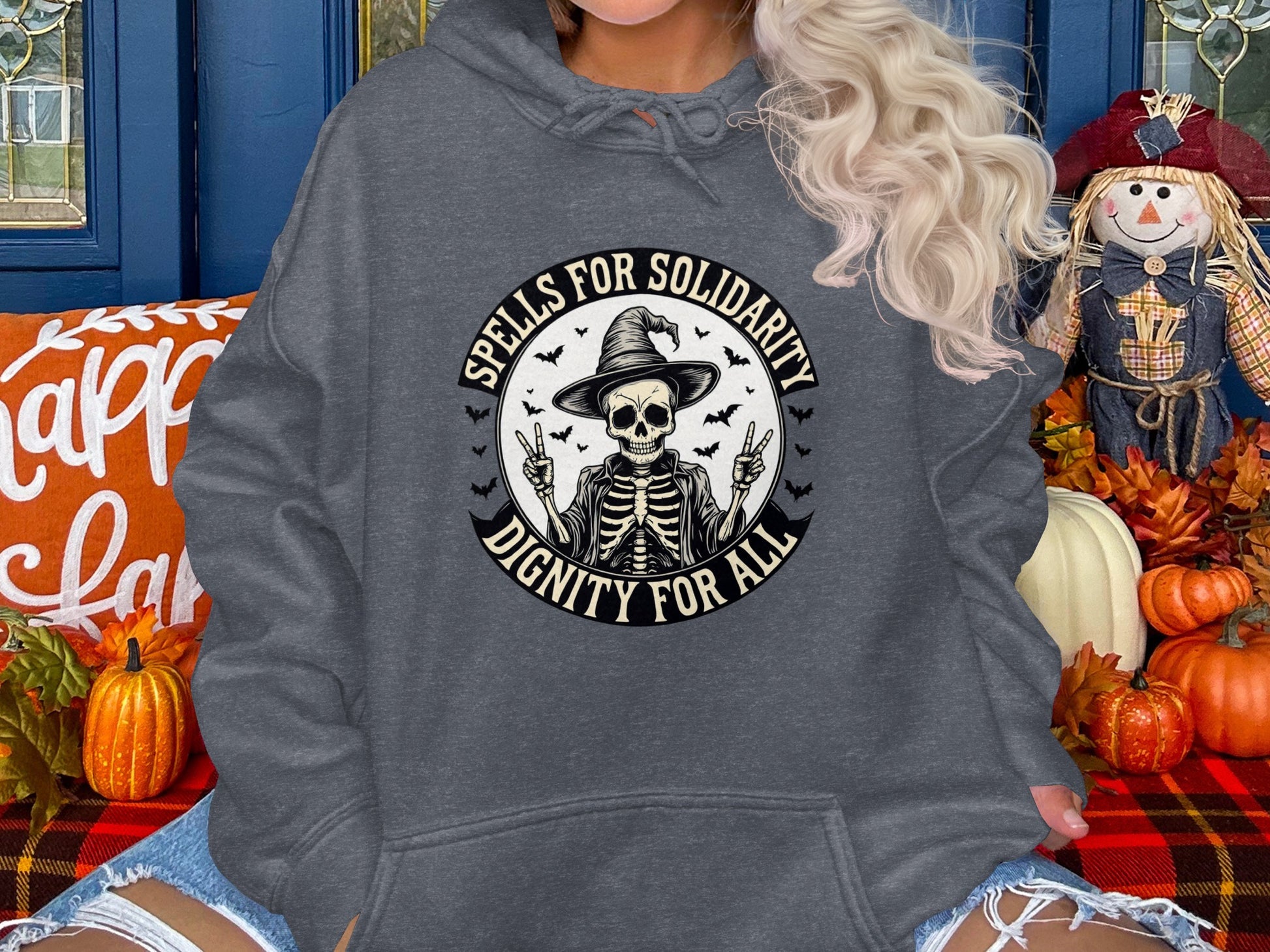 Spells for Solidarity Dignity for All hoodie product type