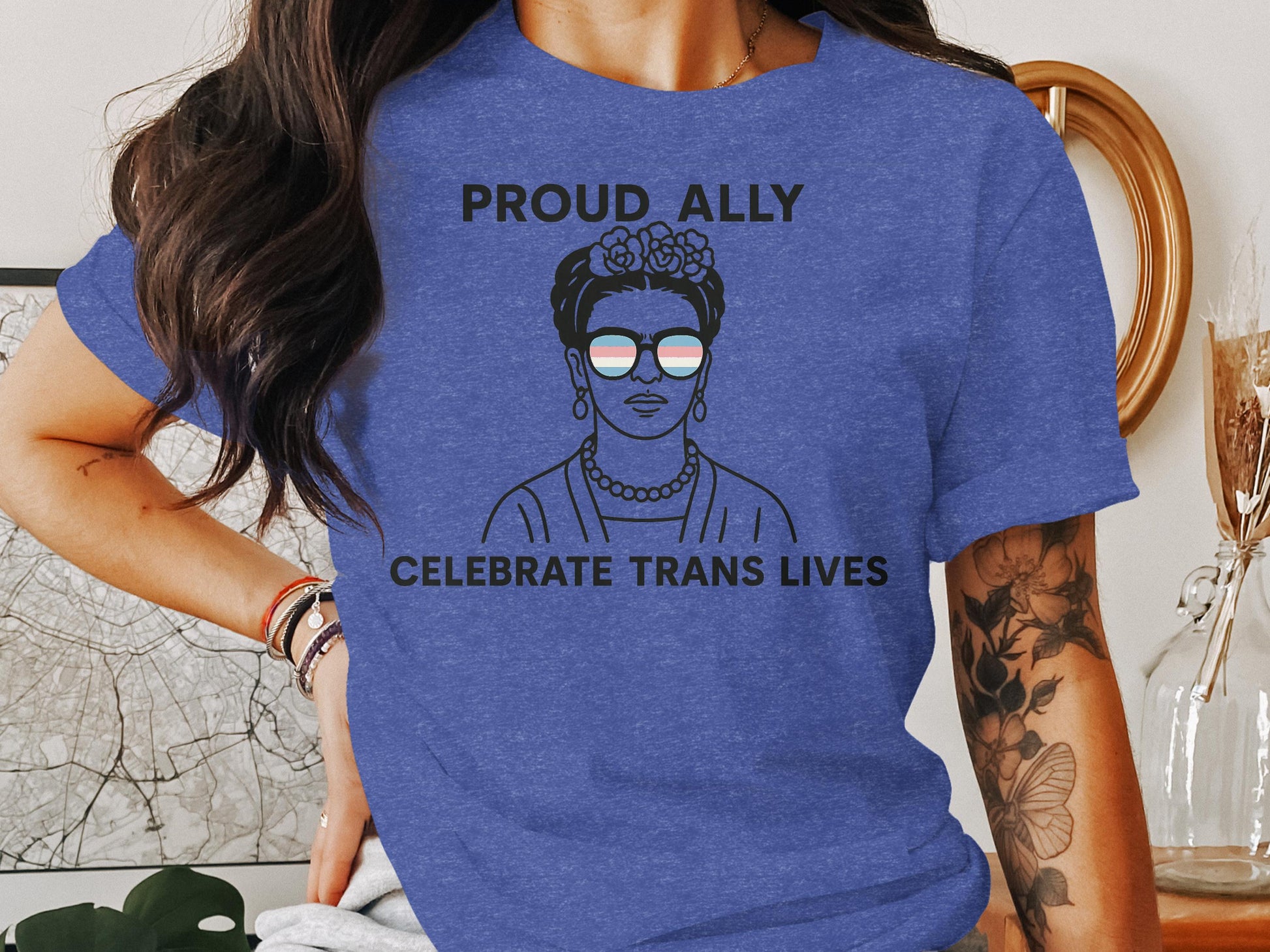Proud Ally Celebrate Trans Lives Graphic T-Shirt product type