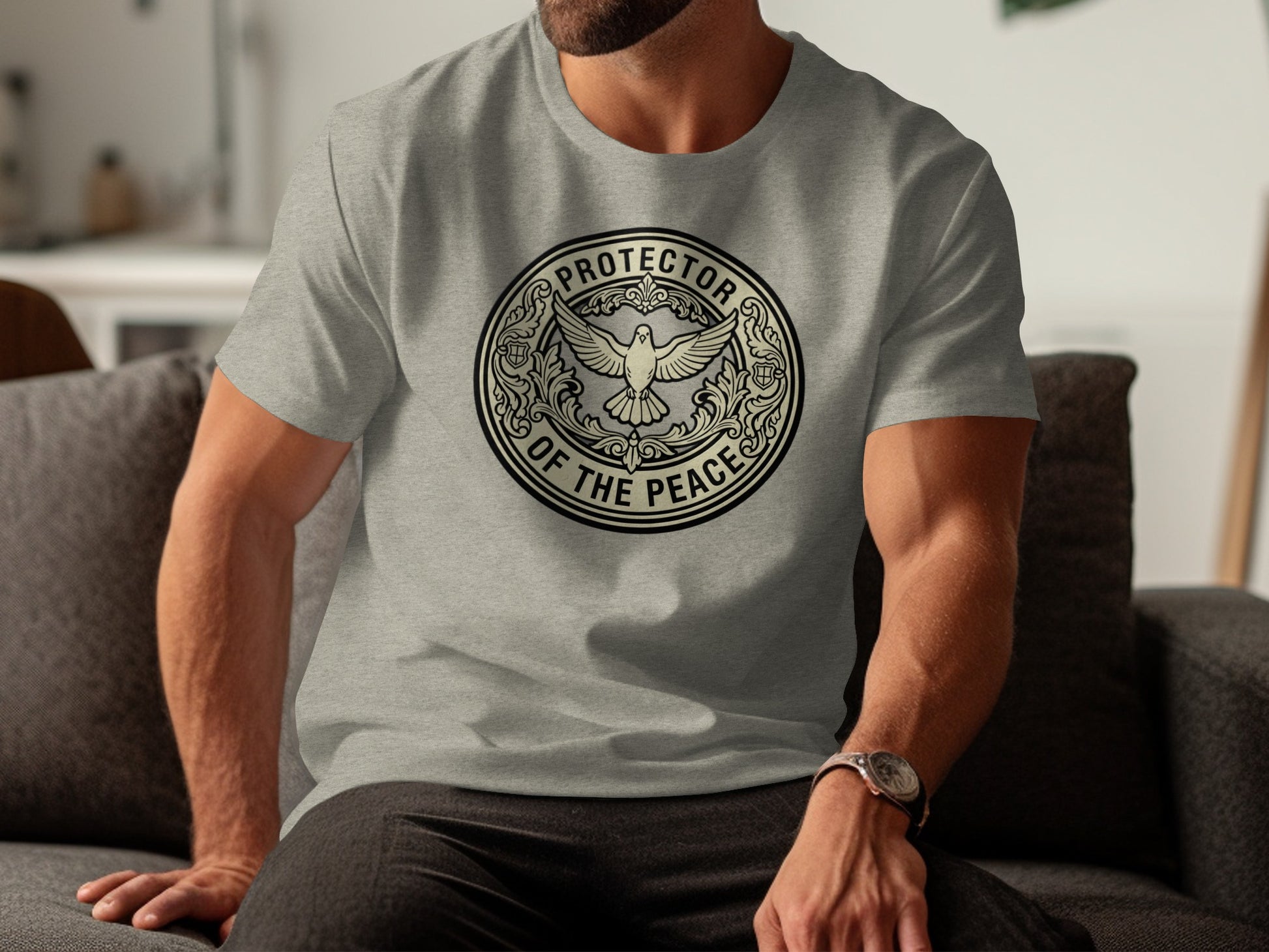 Protector of the Peace Eagle Emblem T-shirt