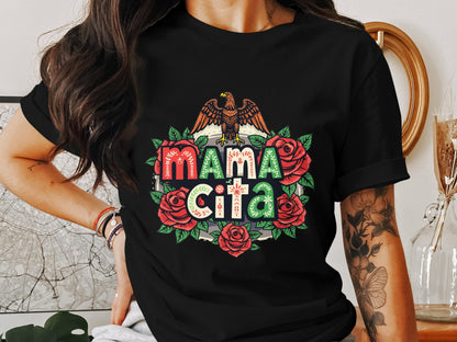 Mamacita Floral and Bird Graphic Tee Shirt product