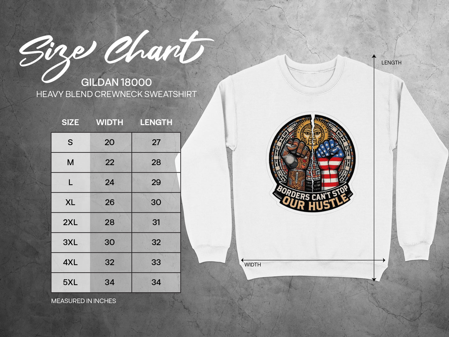 Borders Cant Stop Our Hustle Sweatshirt product type