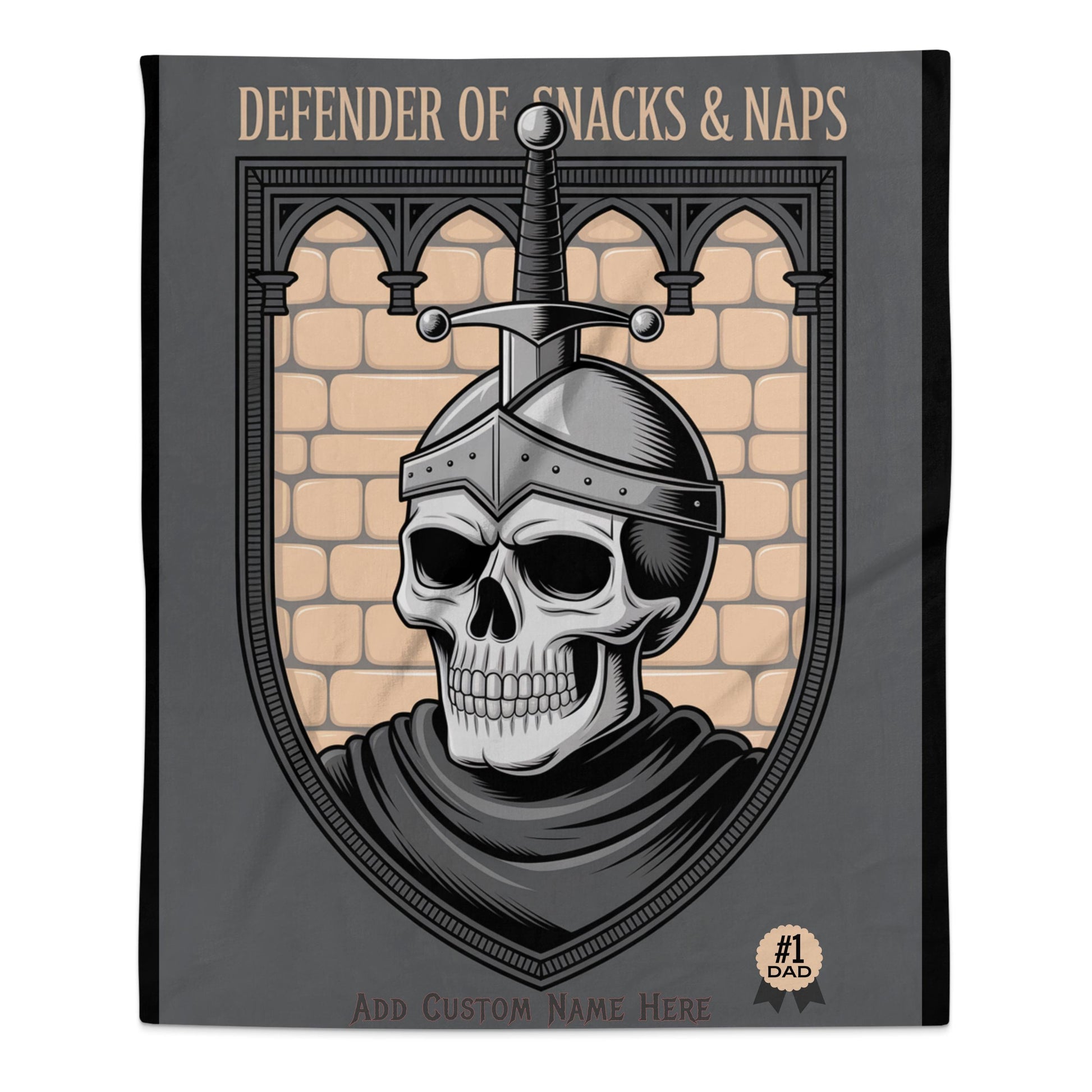 Defender of Snacks and Naps Customizable Blanket product