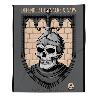 Defender of Snacks and Naps Customizable Blanket product