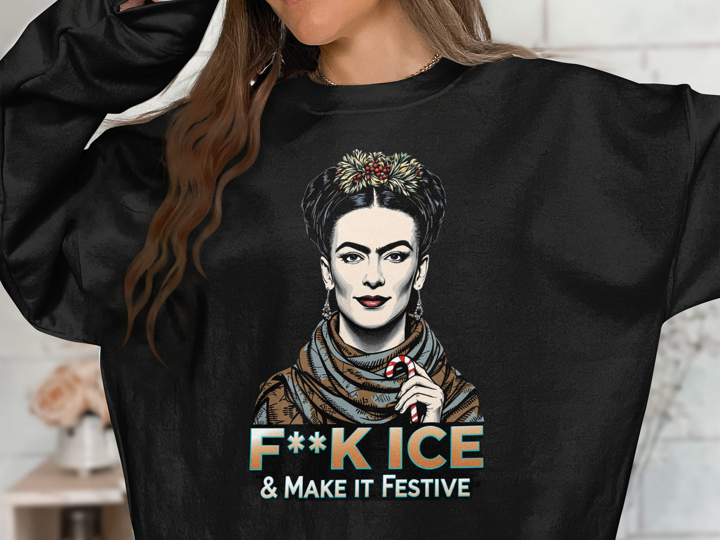 F*K ICE & Make it Festive Statement Sweatshirt