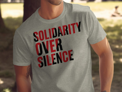 Solidarity Over Silence Graphic T-Shirt product