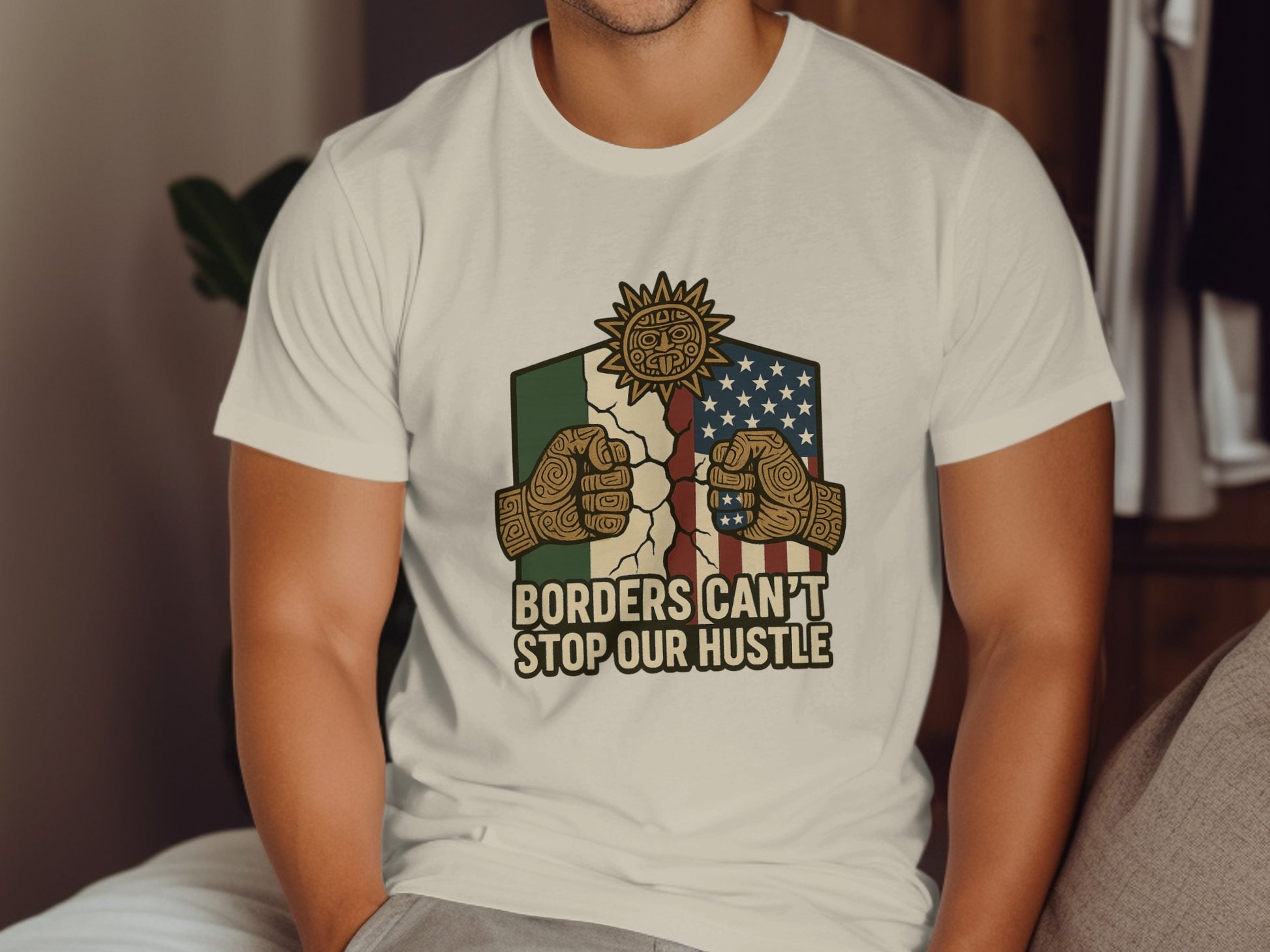 Borders Can't Stop Our Hustle Graphic T-Shirt product