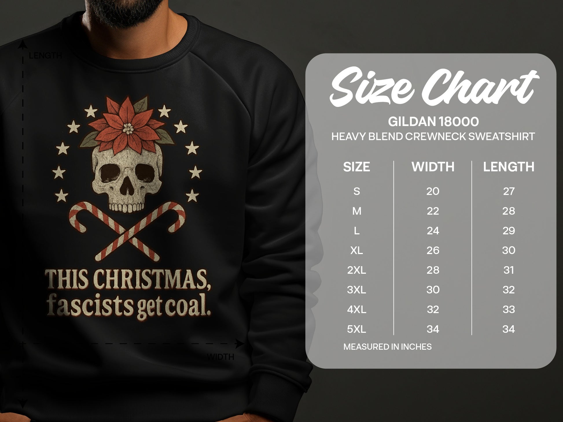 This Christmas Fascists Get Coal Sweatshirt